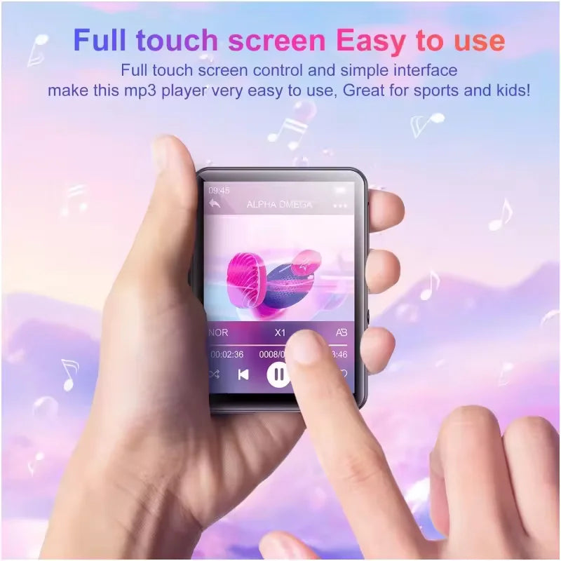 Portable WiFi MP4 Player Bluetooth HiFi Sound With Speaker Music MP3 Player Full Touch Screen Recorder Support Max 128G