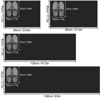 Simple diatomaceous earth kitchen mat long strip restaurant soft mat household non-slip mat bathroom absorbent mat door mat