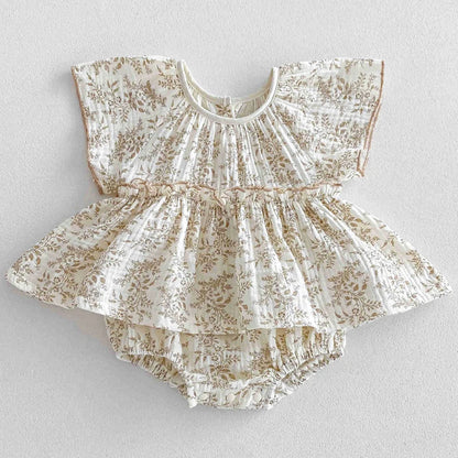 0-24m Baby Clothes Summer Baby Girl Bodysuit Floral New Female Baby