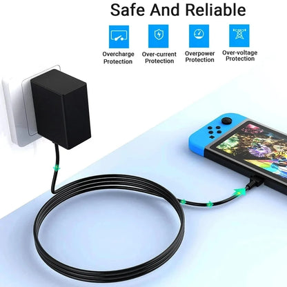 Switch Power Adapter and Switch Lite Plug Fast Charger AC Adapter Mobile Phone Charger
