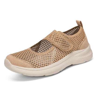 Fashion Women Shoes Platform Lightweight Walking Lazy Loafers Summer Breathable Outdoor Fitness Walking Casual Mesh Sports Shoes