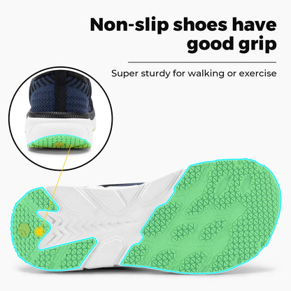 FitVille Men's Sports Shoes Extra Wide Running Walking Shoes for Men Comfort Casual Men Sneakers Lightweight Cushioned Footwear