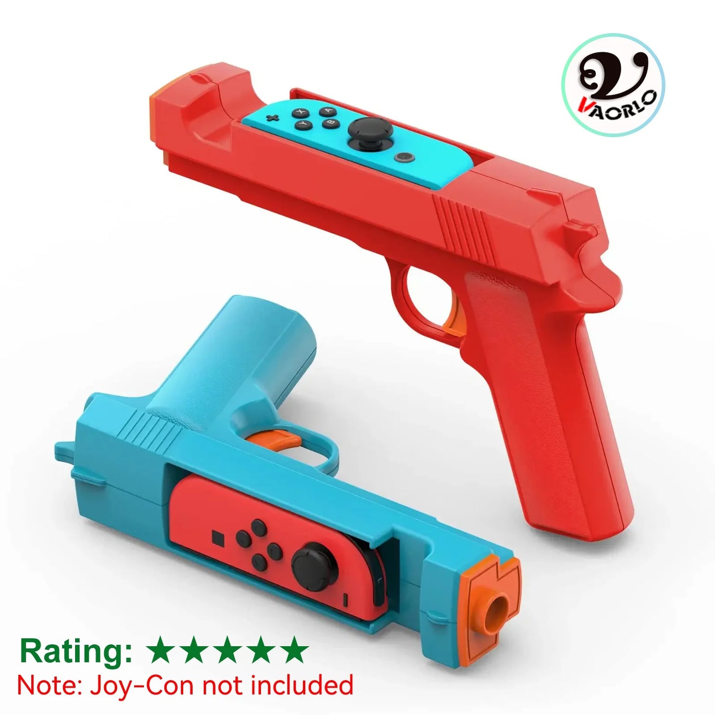 New For NS Switch Small Handle Shooting Game Gun Stock Grip Switch OLED Left and Right Controller Gun Stock Handle 2 Packs