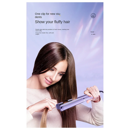 ABUB Electric Ceramic Hair Straightener 5 Temps Mini Straightener Heating Comb Anti Scalding Styling Tool-D US Plug