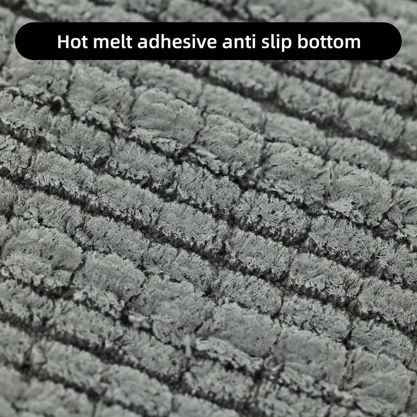 1 Piece Bathroom Carpet Bath Mat, Non-Slip Super Thick Lotus Pine Soft