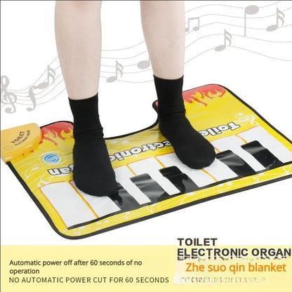 Adult Electronic Piano Game Toilet Carpet Fun Stress Relief Music Rug for Home Garden Bathroom Casual Musical Floor