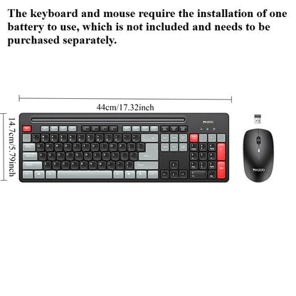 Wireless Keyboard and Mouse Set for Desktop Laptop Silent Business Keyboard Mouse Combo