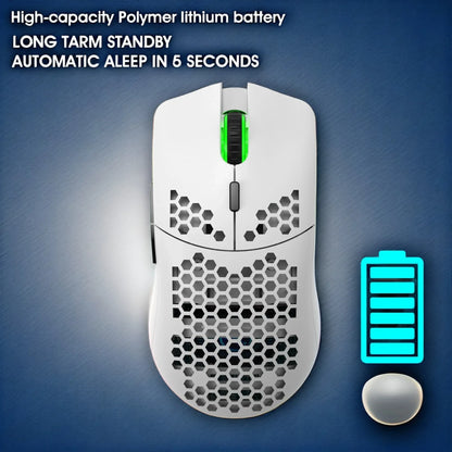 Wireless Bluetooth Keyboard and Mouse Combo, 60% Compact Design, 2.4GHz, White Gamer Set for PC