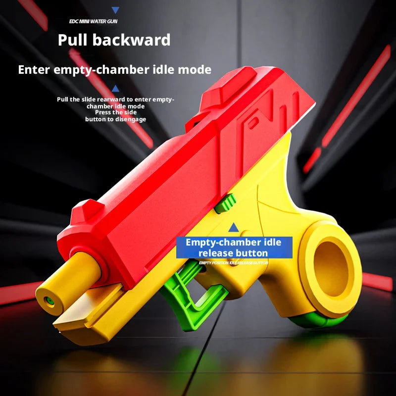 New Portable Decompress Water Gun, Double-sided Reverse Water Gun For Outdoors, Reverse Water Spray Toy, Creative Gift For Kids