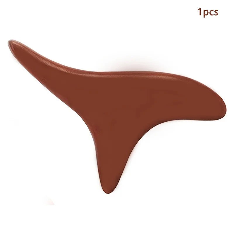 Wooden Triangular Bird Massage Stick Foot Gua Sha And Acupressure Tool Full-Body Meridian Trigger Point Relaxation Device