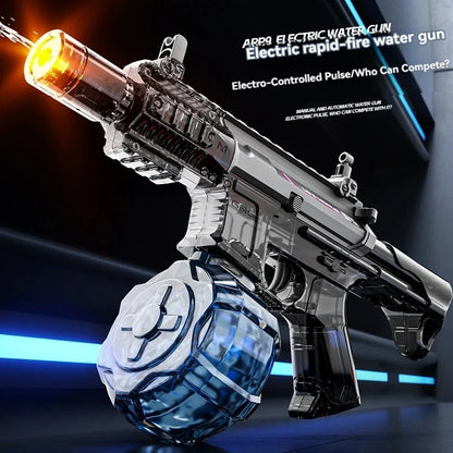 Large Capacity Victor Electric Water Gun Toy, Absorb Water Automatic Continuous Shooting, With Lights, Summer Beach Pool Gift