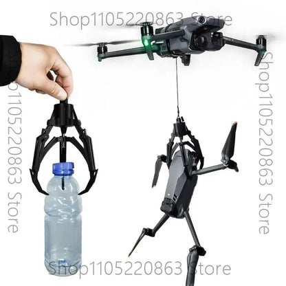 Drone Mechanical Claw Hook Grabber Air Release Payload Dropper Remote Control Intelligent Pick Up Drop Device Fishing Rescue Kit