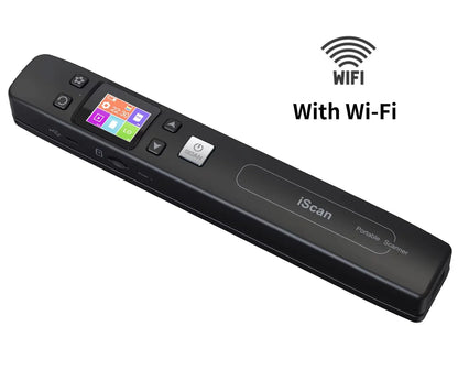 Handheld Flat Scanner HD Scanner 1050DPI Portable WIFI Wireless Scanner for Documents Homework Scan Photos JPG/PDF No Driver