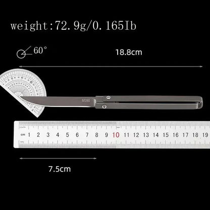 Stainless steel outdoor camping folding knife multipurpose field delicate folding knife high hardness carry portable knife