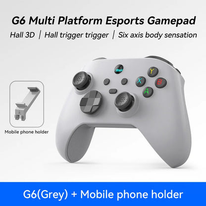 G6 wireless mobile game controller with Hall trigger and Hall joystick supporting switch/pc/android/IOS