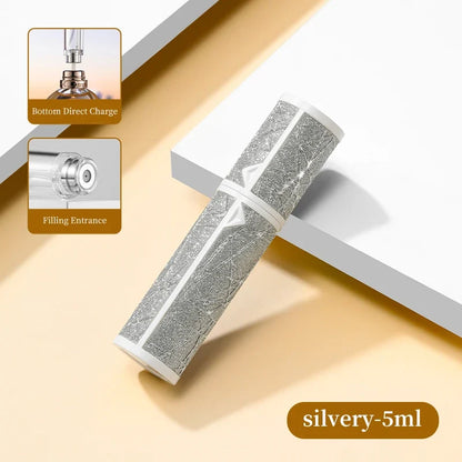 5ML Portable Compact Leather Perfume Bottle Multipurpose Sprayer Refillable Empty Perfume Atomizer for Travel Spray Bottle 1PC