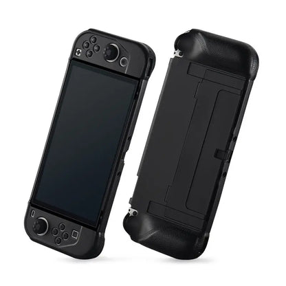 2023 New Switch OLED Case Game Console All-in-One Case Surface Silicone Oily Grip Color Clash