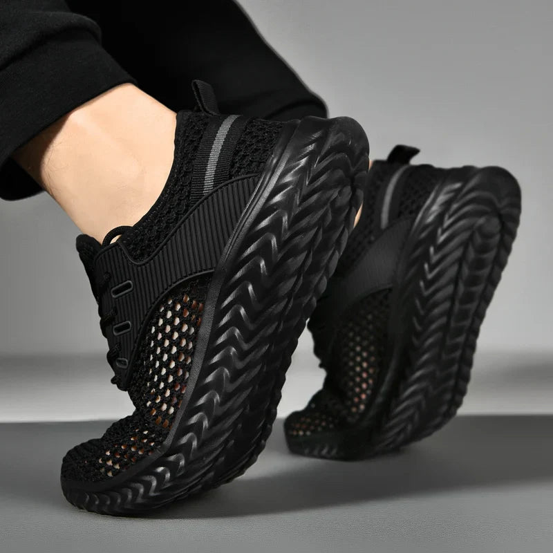 Men's and Women's Fashionable Sports Shoes, Breathable and Lightweight Casual Tennis Shoes, Hollow Mesh Men's Running Shoes