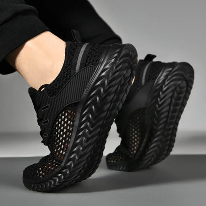 Men's and Women's Fashionable Sports Shoes, Breathable and Lightweight Casual Tennis Shoes, Hollow Mesh Men's Running Shoes