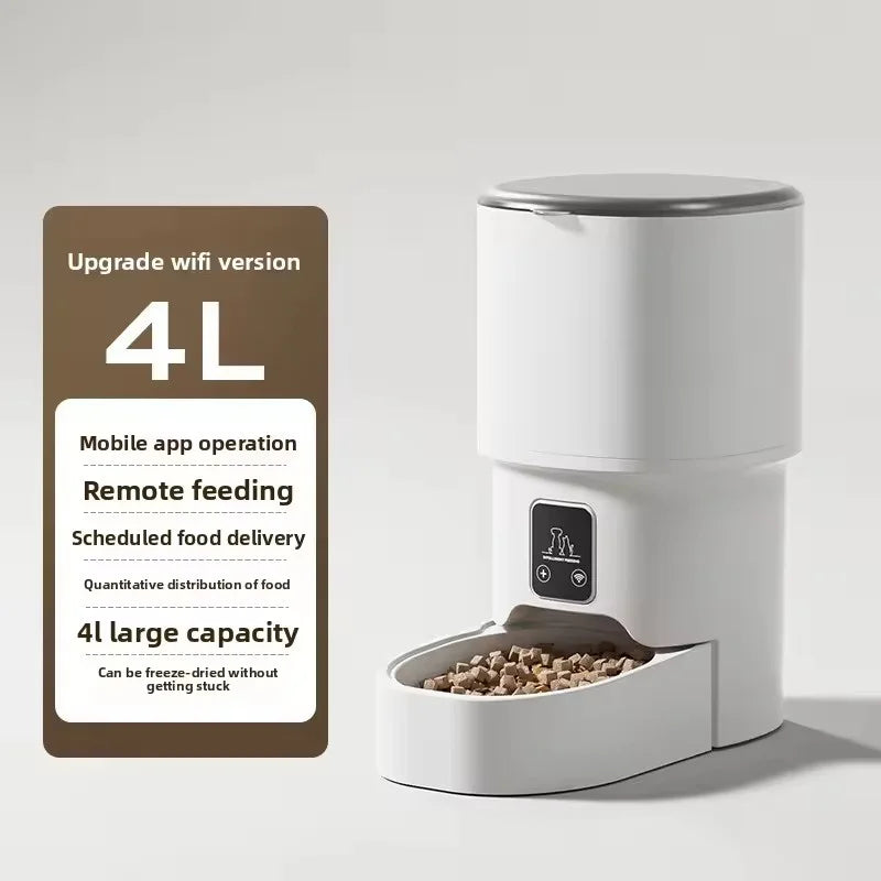 App Controlled Smart Pet Feeder Automatic Timer Quantitative Visible Feeding Machine For Dog Cat Dry Food Dispenser Pet Accessor
