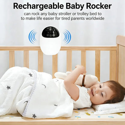 Baby Stroller Rocker Sleep Soothing Device with Night Light Multi-functional Bluetooth Sleep Aid Vibrating With Soothing Music