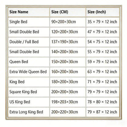 Ultrasonic Quilted Waterproof Antibacterial Mattress Protector Breathable Ultra Soft Noise Free 30CM Deep Pocket Fitted Sheet