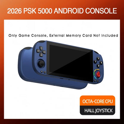 5.0 Inch FHD IPS Handheld Game Console PSK5000 with XBOX/SWITCH Layout,Helio G85 Octa-Core,6+128GB,Hall Joystick