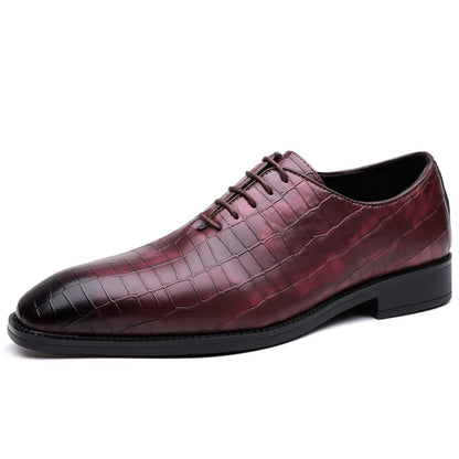 Luxury Mens Leather Shoes Retro Carved Lace-up Brogue Oxford Wedding Men Dress Shoes Male Formal Business Gentleman Office Shoes