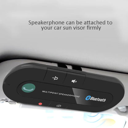 Bluetooth Speaker Handsfree Car Kit Sun Visor Clip Wireless Audio Receiver Speakerphone Wireless Stereo MP3 Music Player
