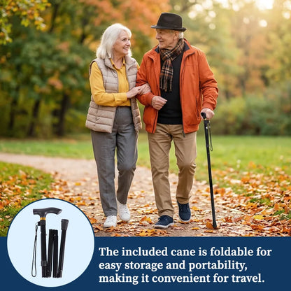 Lightweight Transport Wheelchair for Adults & Seniors, 19 lbs Foldable Travel Wheelchair with 18.1" Wide Seat
