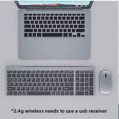 Wireless Bluetooth Dual Mode Keyboard Mouse Set Ultra-Thin Rechargeable Long Battery Life Silent