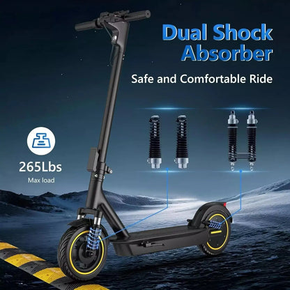 AOVOPRO ESMAX Electric Scooter 500W 22mph Adult APP Smart Scooter 28miles Shock-absorbing Anti-skid Folding Electric Scooter