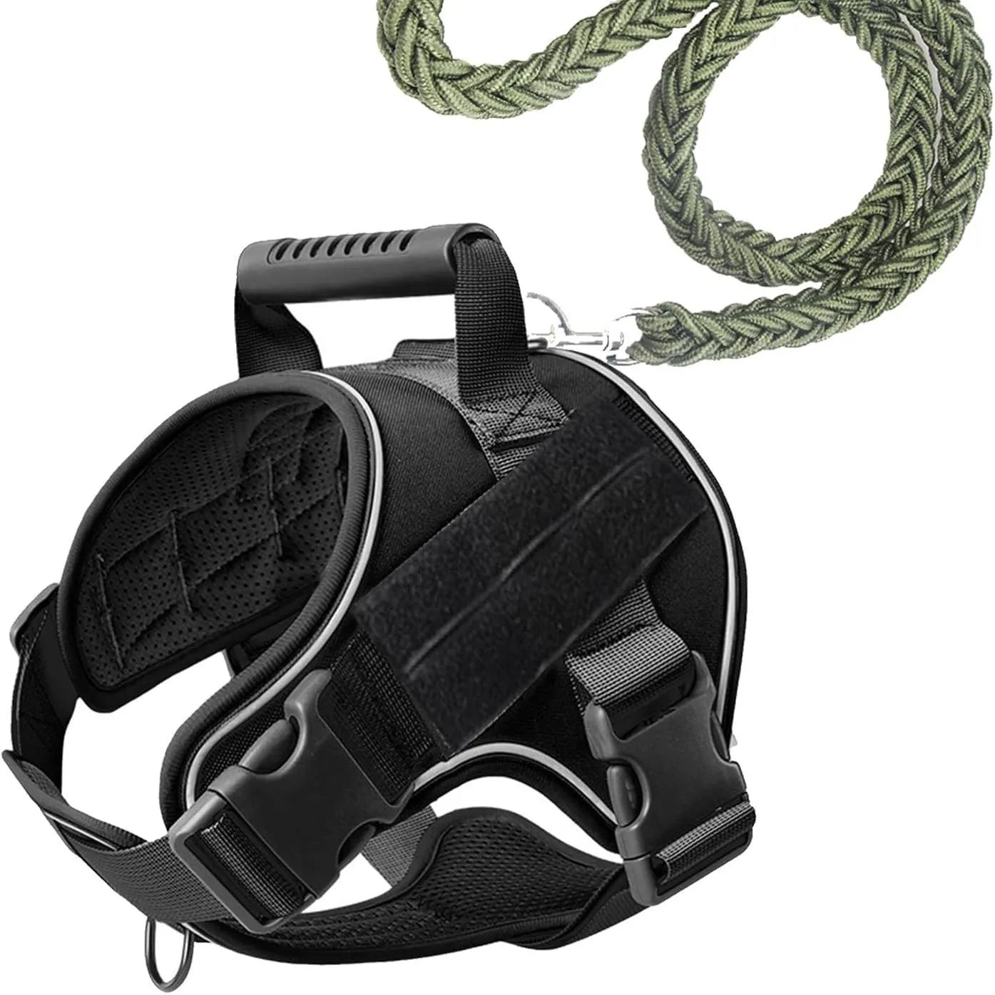 Explosion-Proof Tactical Dog Harness - Training and Outdoor Activity Vest for Doberman Pinschers and Small/Medium/Large Breeds