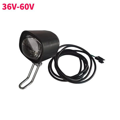 Ebike E-Bike 36V 48V 60V 80V Electric Bicycle Light with Horn Waterproof Scooters Motorcycle Headlight Horn Set Front Headlight
