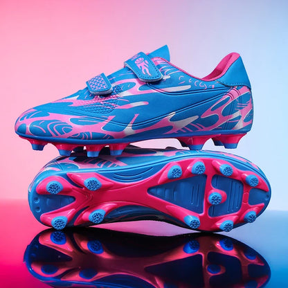 New Men Kids Football Boots Ultralight Boys Professional Soccer Shoes Cleats Non-Slip Match Grass Training Shoes Drop Shipping