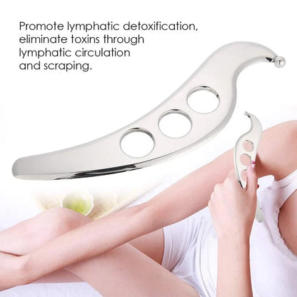 Stainless Steel Gua Sha Muscle Fascia Scraper Tool Skin Scraping Massage Tool Body Shoulder Back Arm Leg Massage Care