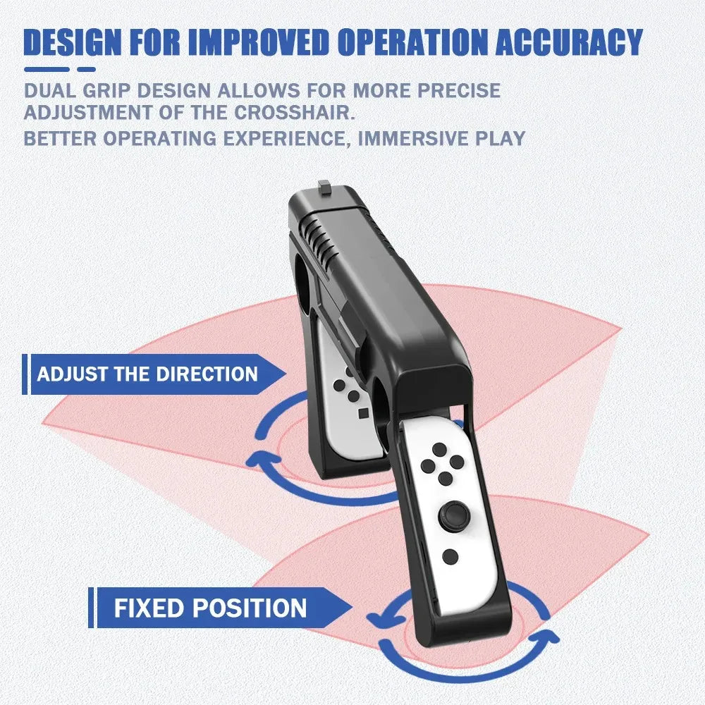 Switch OLED Game Stock Handle Bracket and Somatosensory Gun for NS Shooting Games Premium Quality