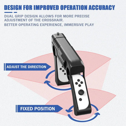 Switch OLED Game Stock Handle Bracket and Somatosensory Gun for NS Shooting Games Premium Quality