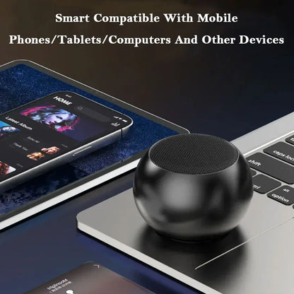 Metal Mini Wireless Bluetooth Speaker Hifi Portable Subwoofer Outdoor Music Stereo Surround Audio Player Bluetooth Speaker