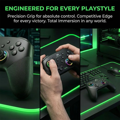 Wireless Smart Game Controller For Bluetooth Game Controller For 6-Axis Sensor/Hall Joysticks/Macro/for ios/android/PC/Switch