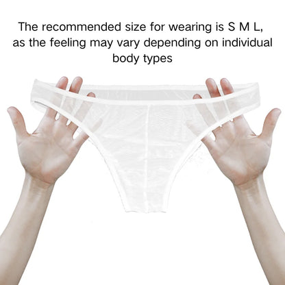 Mens Underwear Men's Fashionable Breathable Triangle Underwear, Mesh Transparent Comfortable Sexy Men's Underwear Men Briefs YW