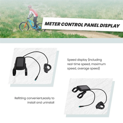 New Ebike 80C LCD Meter Intelligent Control Panel Display Speed Control Panel E-Bike Instrument Electric Bike Controller