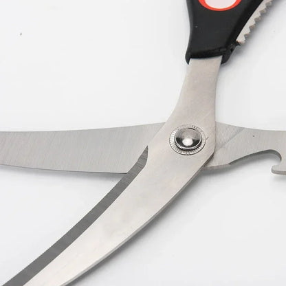 Bend Blade Kitchen Scissors Korean Stainless Steel Barbecue Scissors with Steak Kitchen Scissors Manufacturers Kitchen Tool