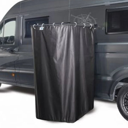 Caravan Camping Outdoor Shower Cabin Cubicle Stall  Enclosure Kits With Magnetic Bracket Rod Shower Curtain For Motorhomes
