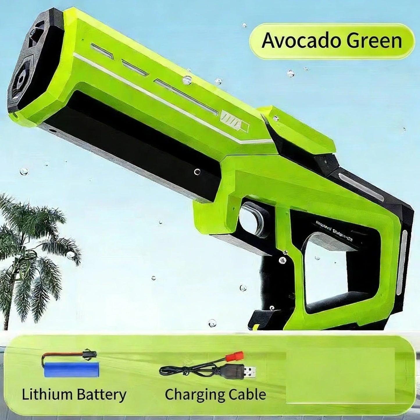 Electric Water Gun Automatic Storage Water Gun Large-capacity Continuous Spray Summer Outdoor Toy Water Gun Children's Gift