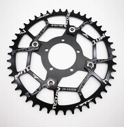 ALLTOO Bike Part Bicycle Crankset Bafang 104BCD Motor Aluminum Alloy Chainring Mid Drive Adapter For Electric E-bike 32T-52T