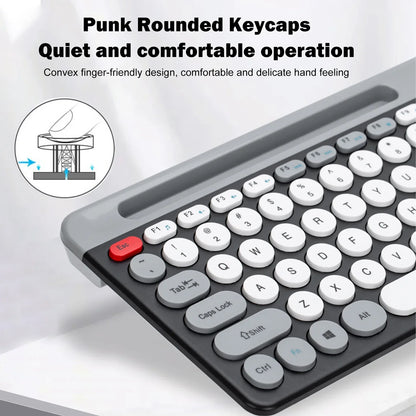 Dual-mode Wireless Keyboard & Mice Combo 2.4G Bluetooth 5.0 Membrane Keyboards BT 3-Channels Rechargeable Key Board Mouse for PC