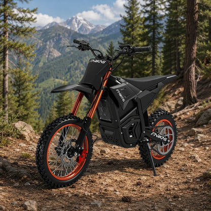S1 E-Bike Off-Road Electric Bike with 14 Inch Front 12 Inch Rear Tires 3000W 3500W DC Motor 60V 27Ah Battery 130KG Max Load