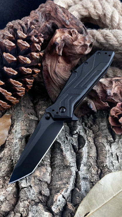 1990 folding knife, sturdy and durable, nylon handle 9cr18mo vblade, portable outdoor camping tool, a gift for men