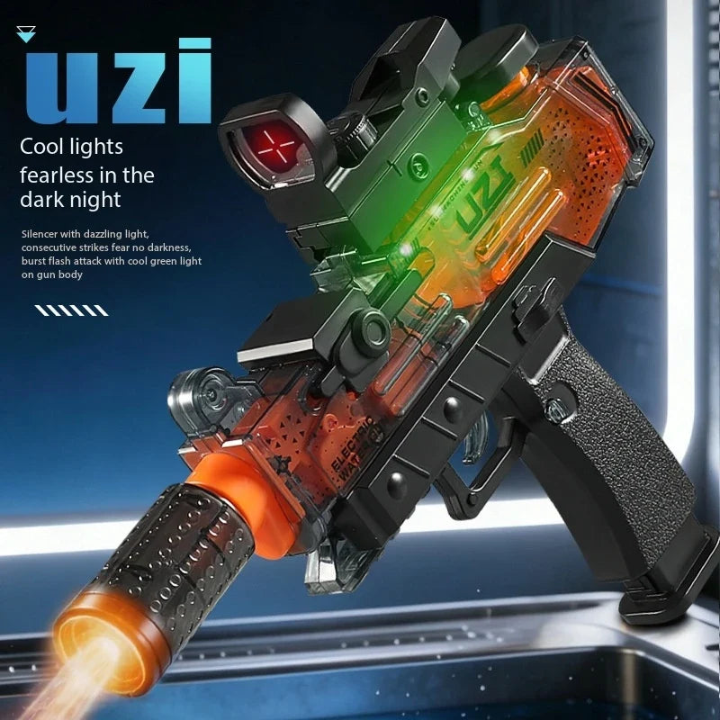 UZI Water Gun Toy Swimming Pool Play Water Adult Shots Games Toy Outdoor Games High Pressure Water Gun Summer Swimming Pool Toys